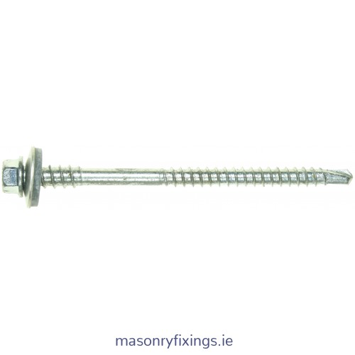 E-X BOHR 3 HT 5.5mm x 180mm For Light Steel High Thread Self Drill Hexagon Head Stainless Steel Tek Screw  BOX 100